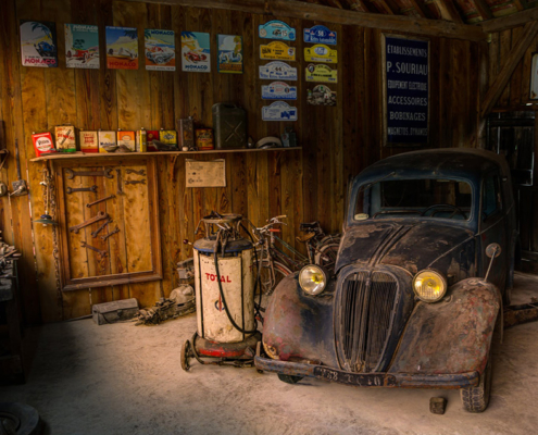 garage opruimen voertuigen